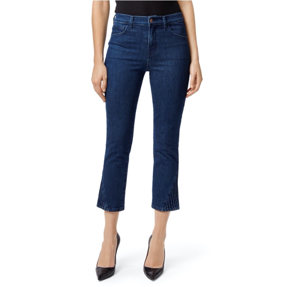 J Brand Bleach Dyed High Rise Skinny Stretch NWT - Picture 6 of 12